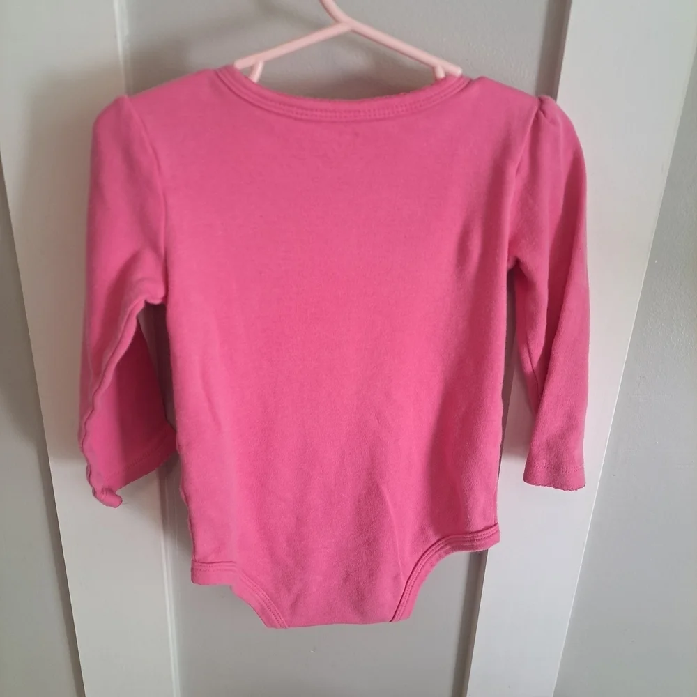 Carter's Pink Baby Bodysuit with Seal Graphic